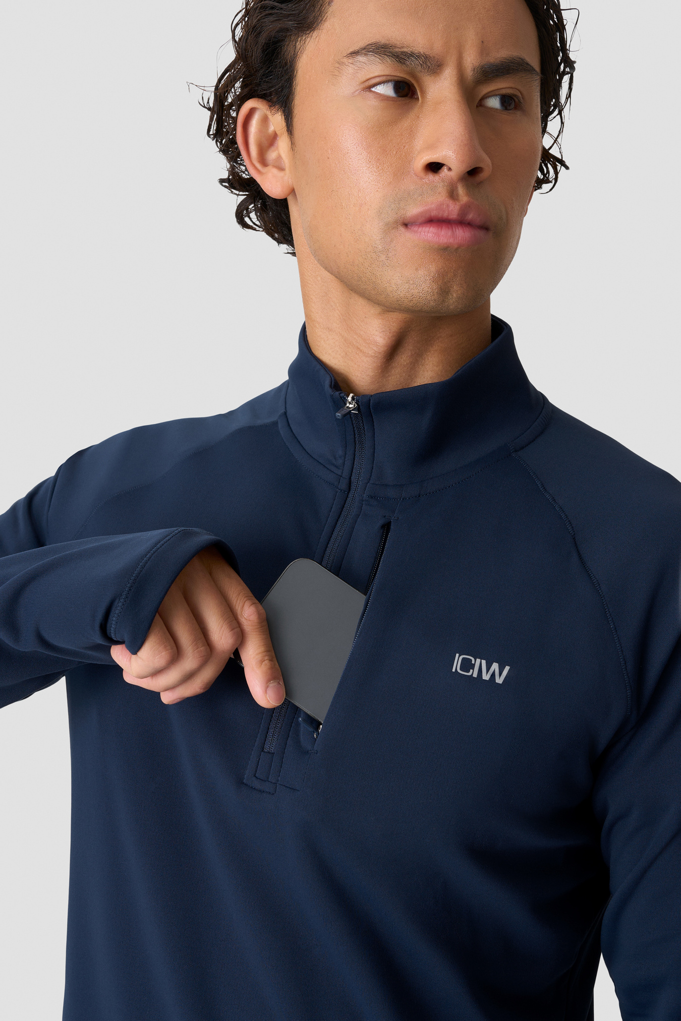 Mirage 1/4 Zip Midlayer Long Sleeve Midnight Blue - bild 4