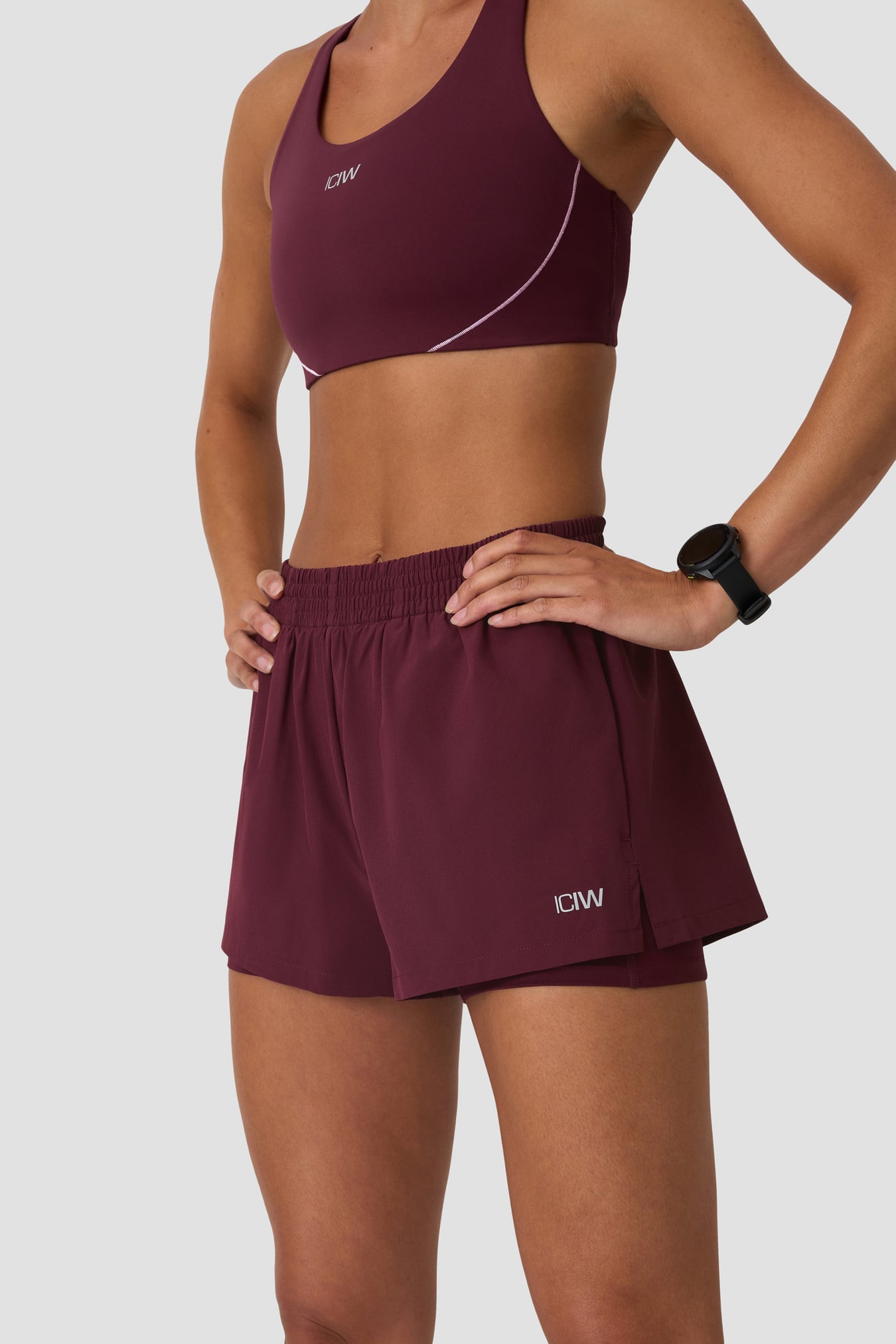 Mirage Cardio 2-in-1 Shorts Dark mahogany - bild 3