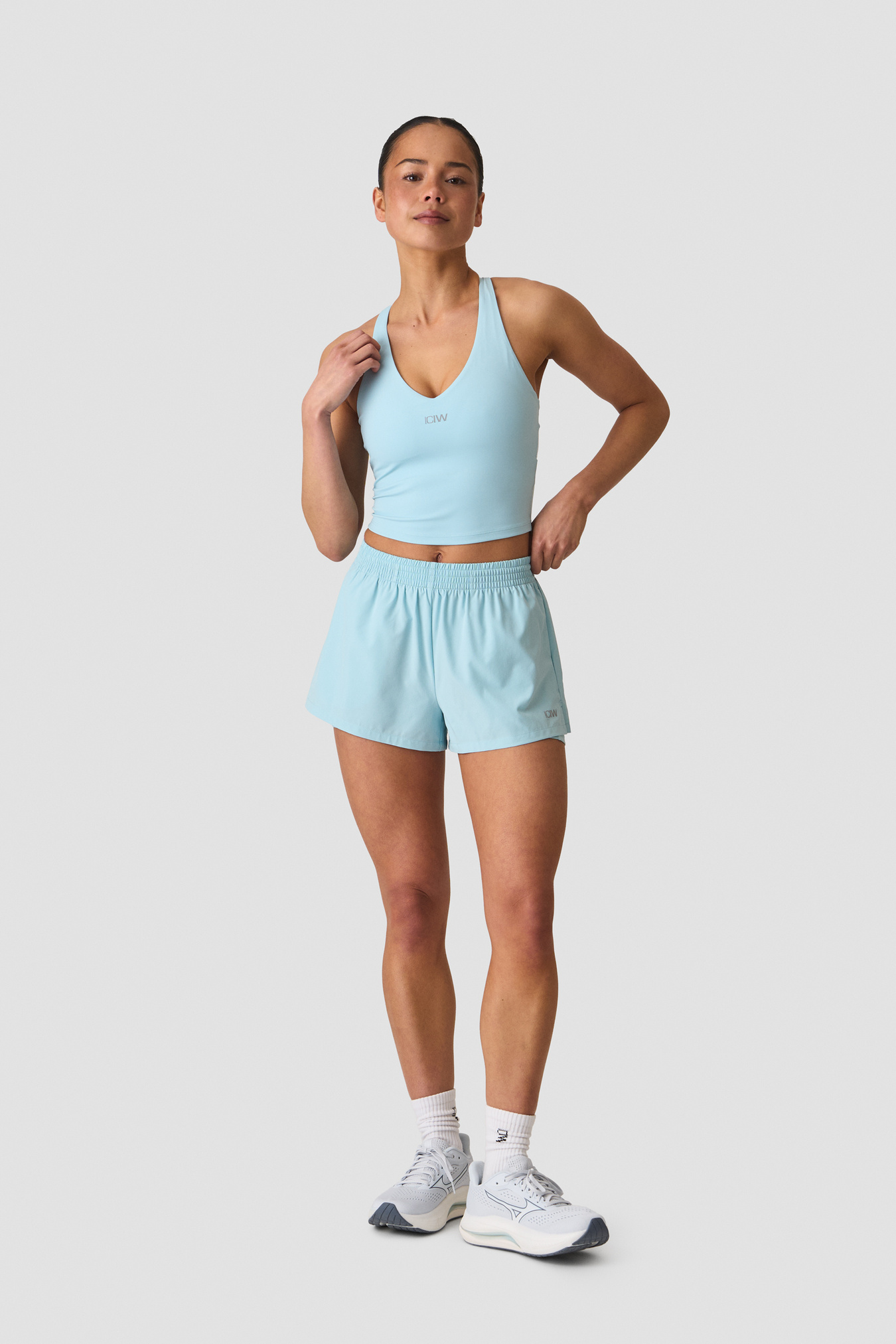 Mirage Cardio 2-in-1 Shorts W Baby Blue - immagine $