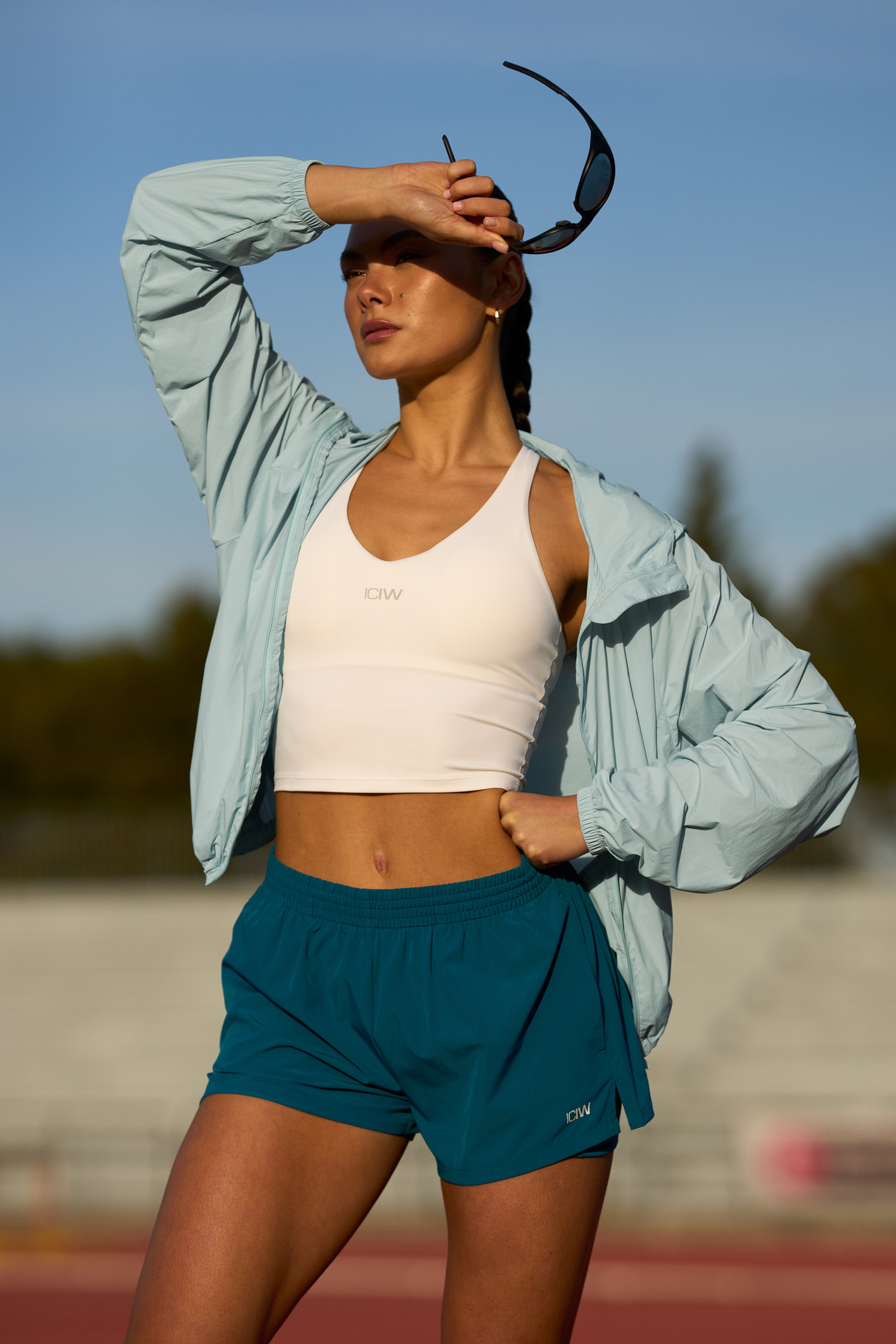 Mirage Cardio 2-in-1 Shorts W Lagoon Blue - immagine $