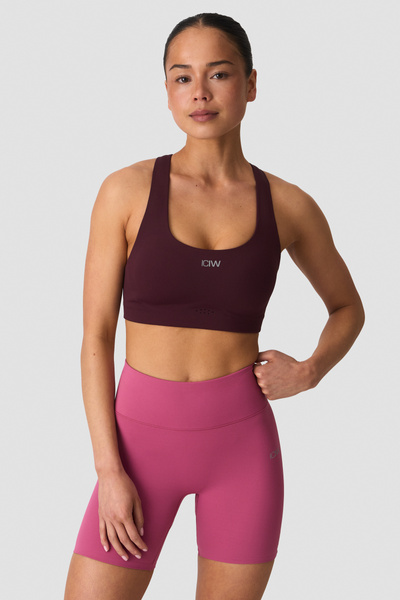 Mirage Cardio High Support Bra W Maroon Red - undefined