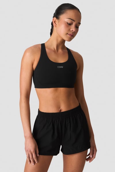 Mirage Cardio Mid Support Bra Black - Schwarz