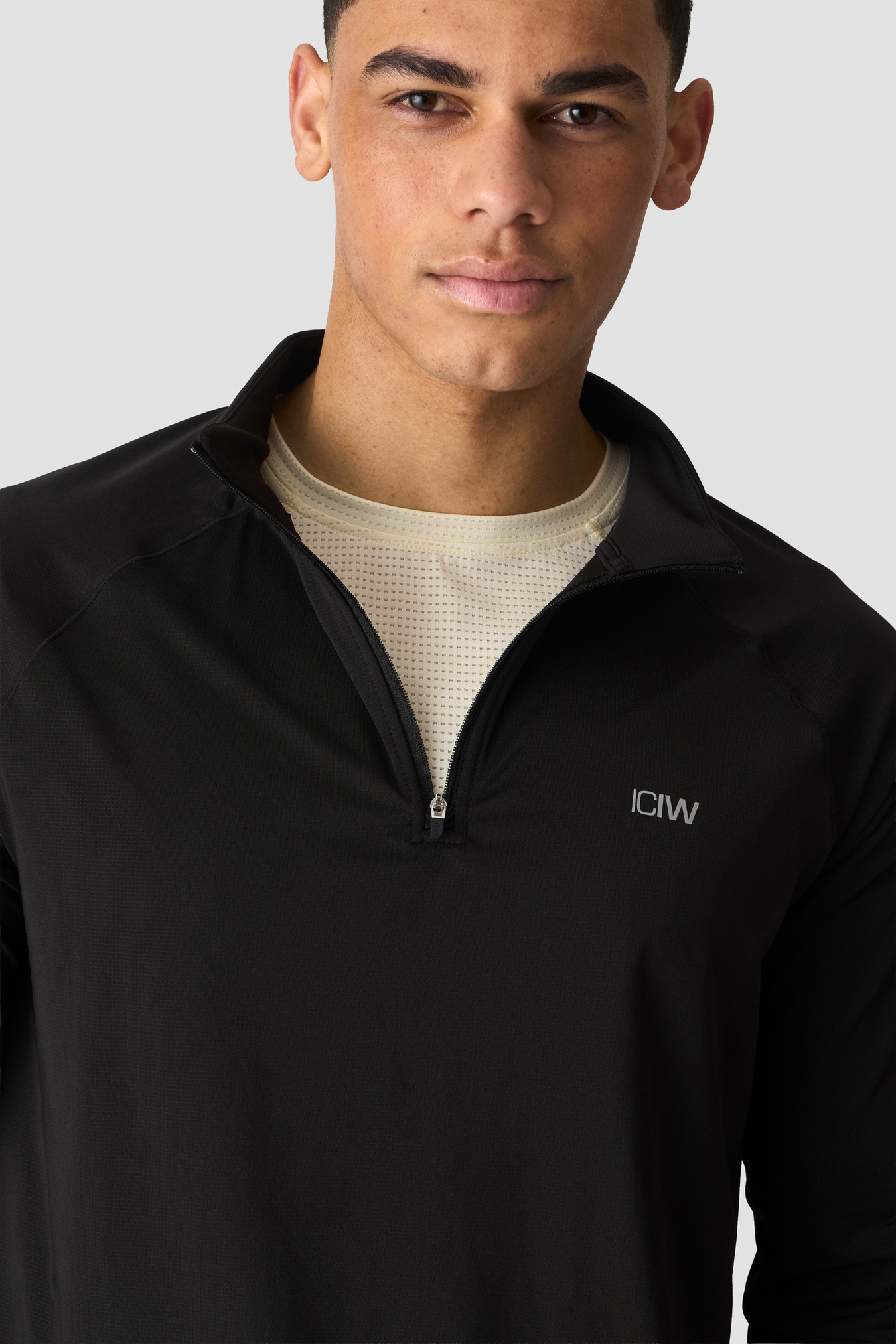 Mirage 1/4 Zip Long Sleeve M Black - image 3