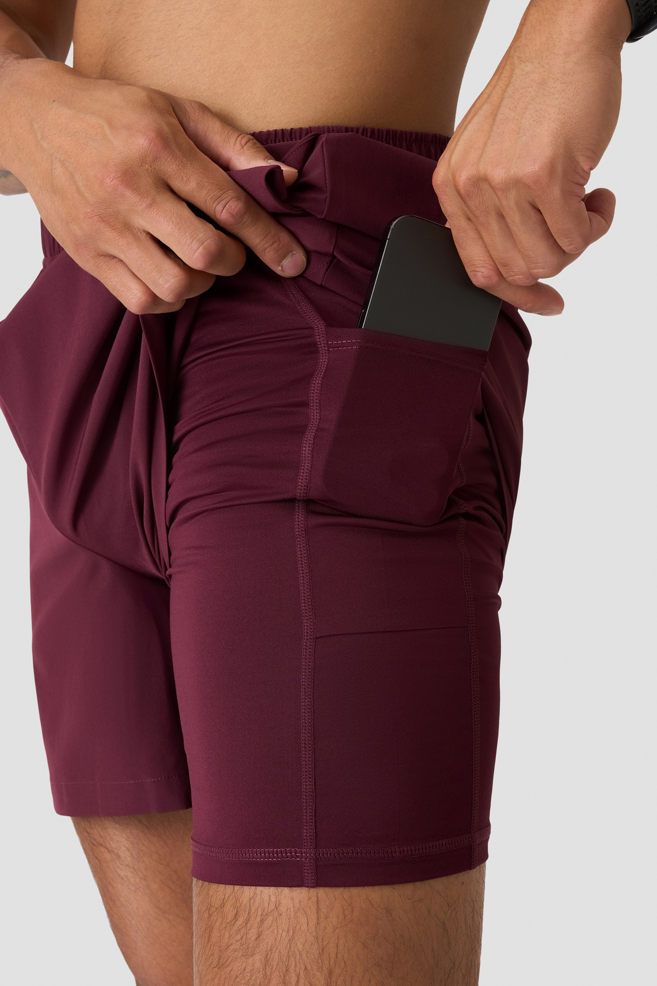 Essential Cardio 2-in-1 5'' Shorts Dark mahogany - bild 3