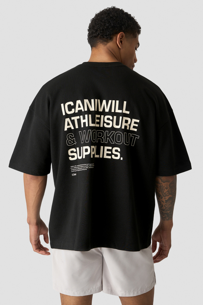Everyday Oversized Terry T-shirt Black
