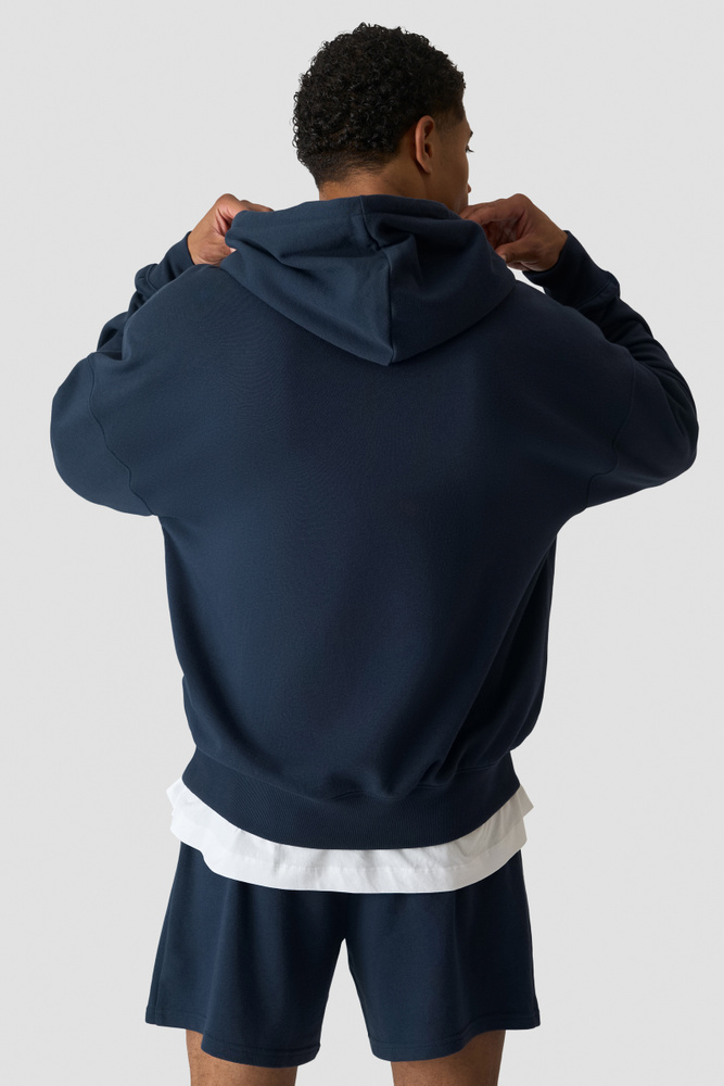 Everyday Terry Relaxed Hoodie Midnight Blue