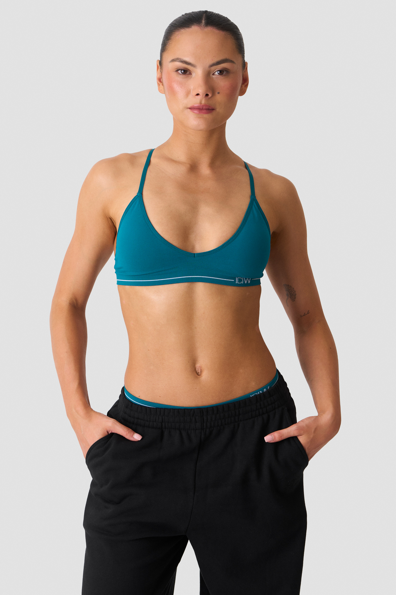 Everyday Seamless Strappy Bra Lagoon Blue - image 1
