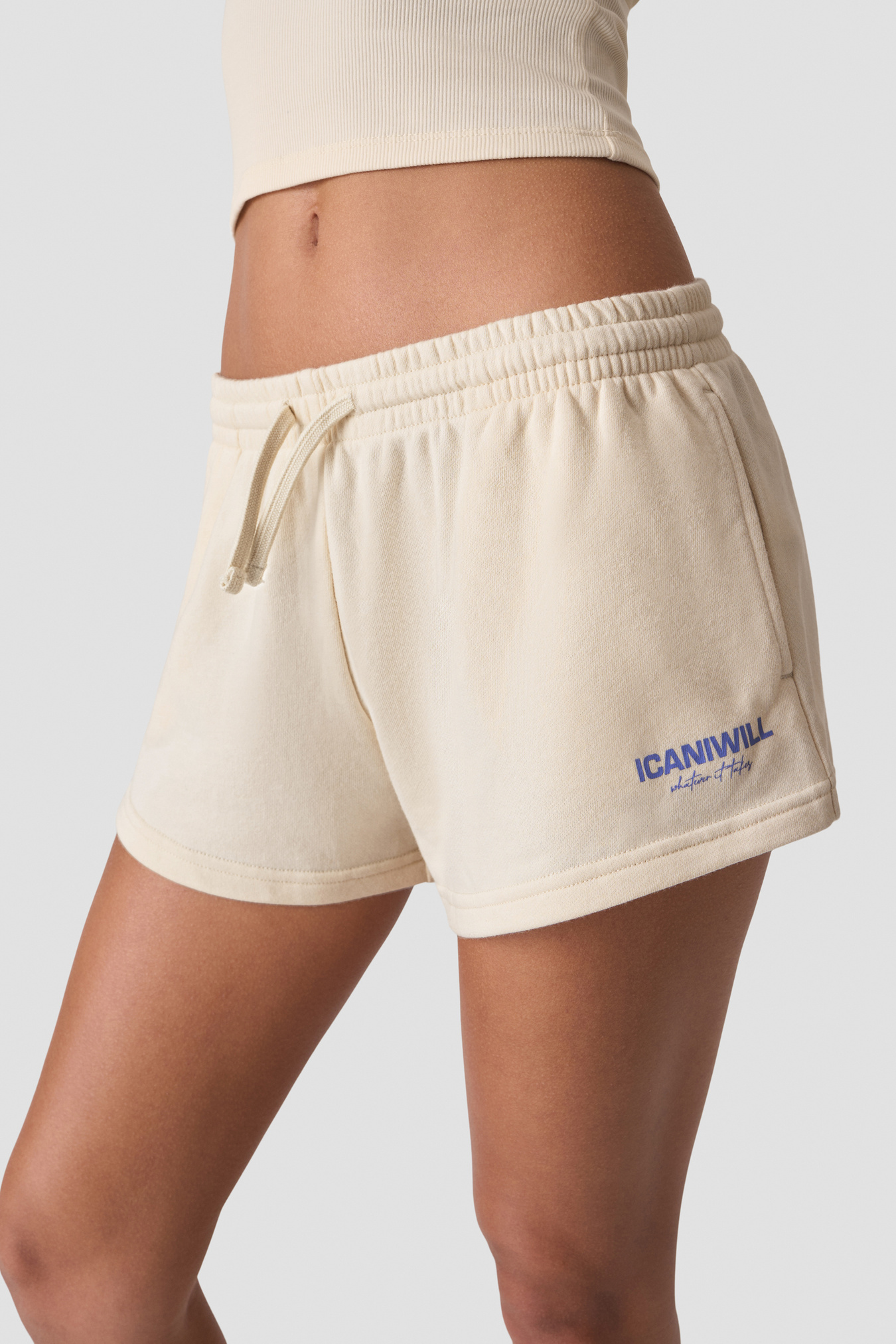Everyday Terry Mid Shorts Cream - kuva 4