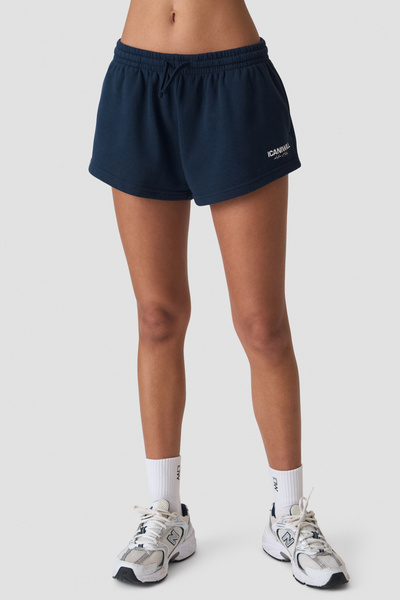 Everyday Terry Mid Shorts W Midnight Blue - undefined