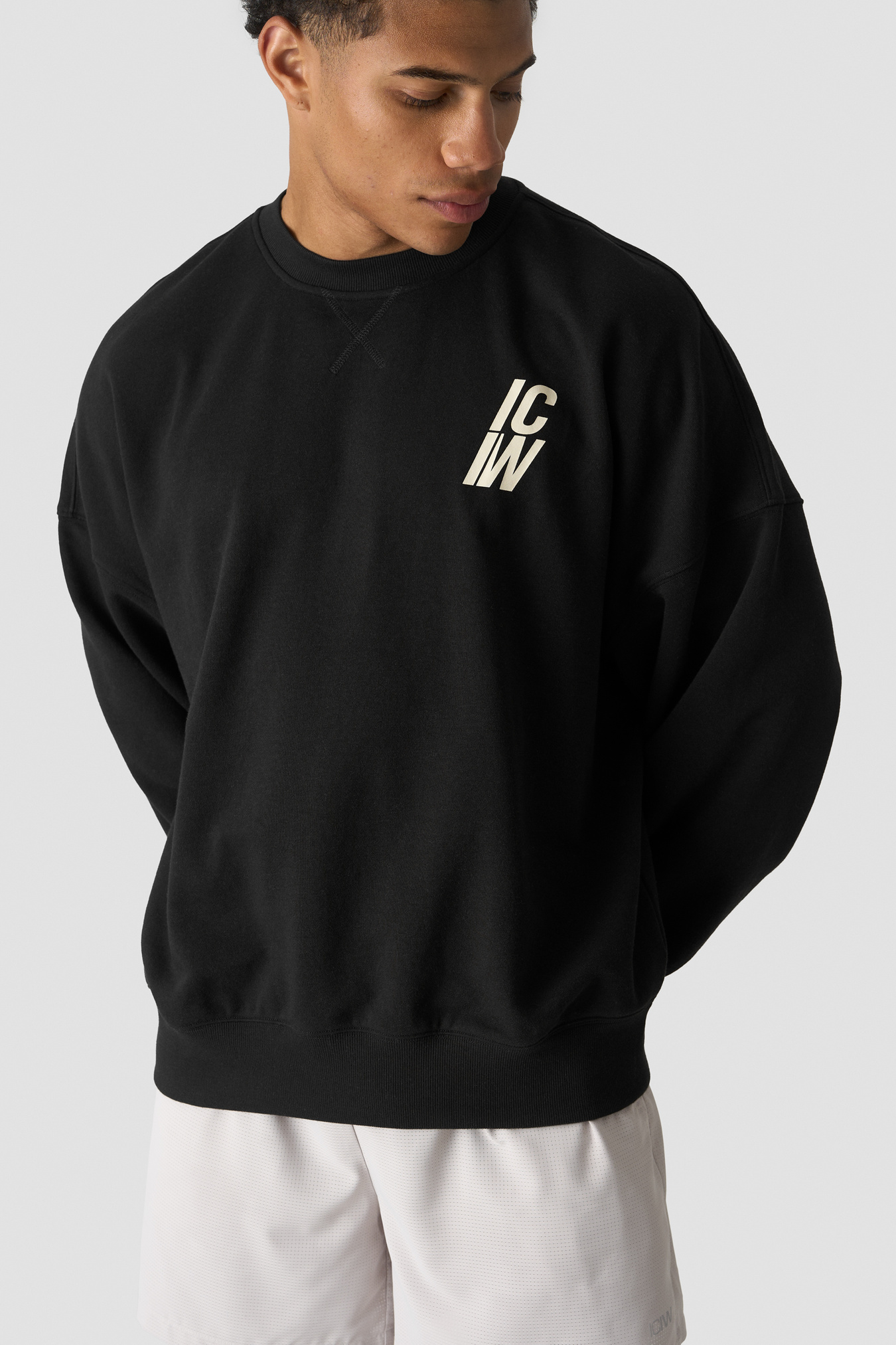 Everyday Terry Relaxed Crewneck M Black - kuva 1