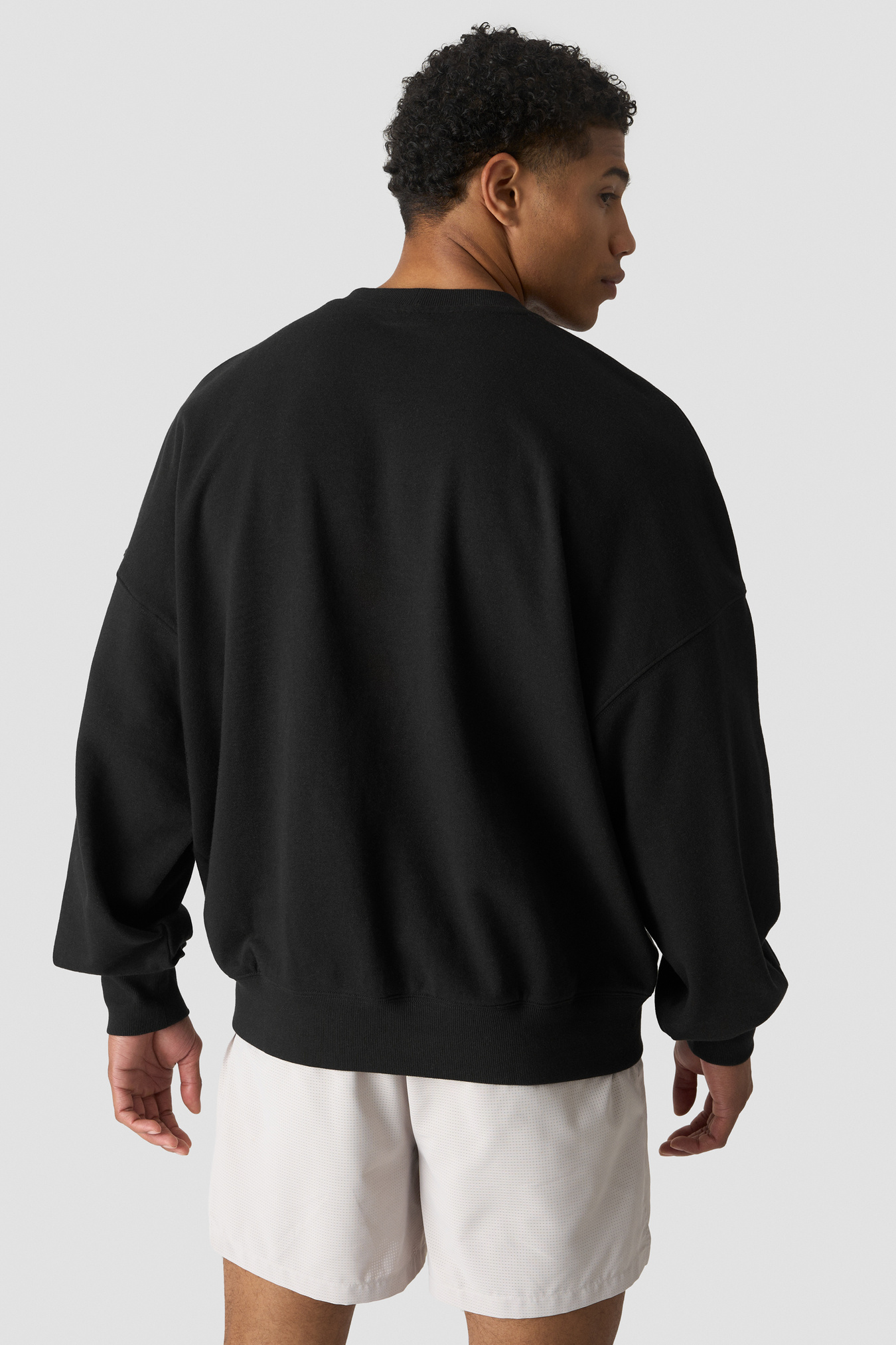 Everyday Terry Relaxed Crewneck M Black - kuva 2