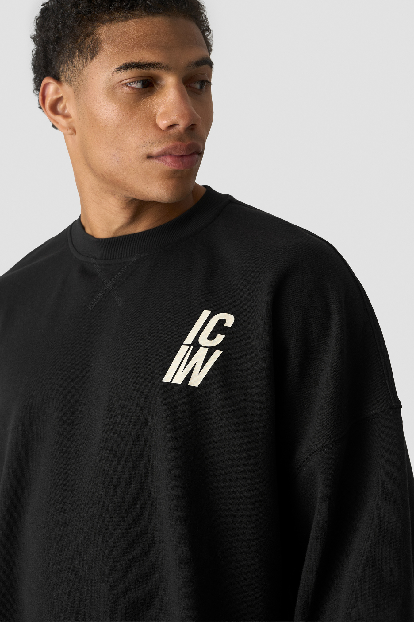 Everyday Terry Relaxed Crewneck M Black - kuva 3
