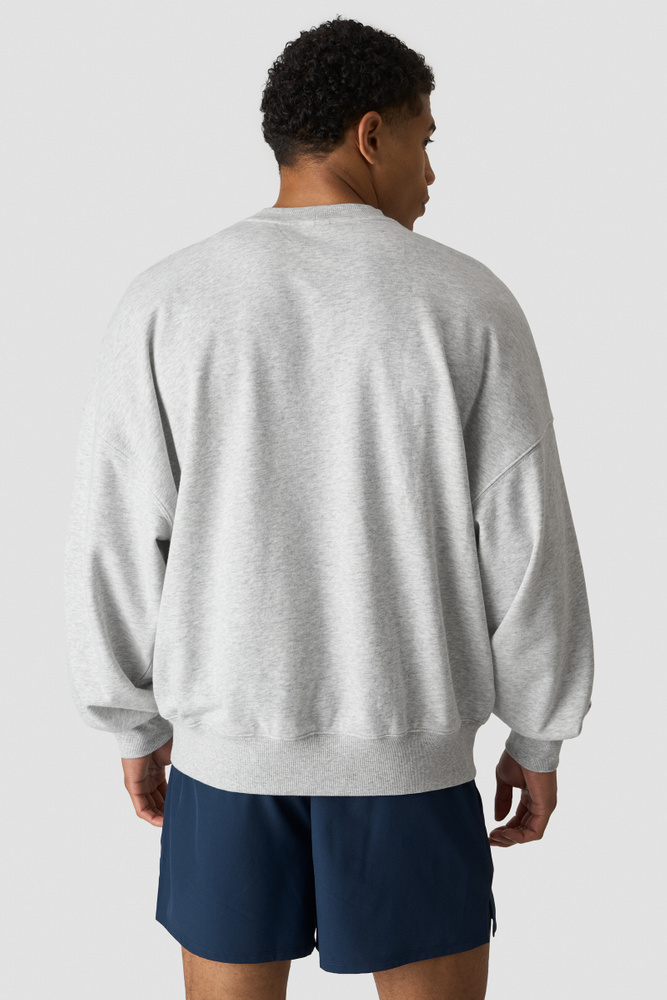 Everyday Terry Relaxed Crewneck Light Grey Melange