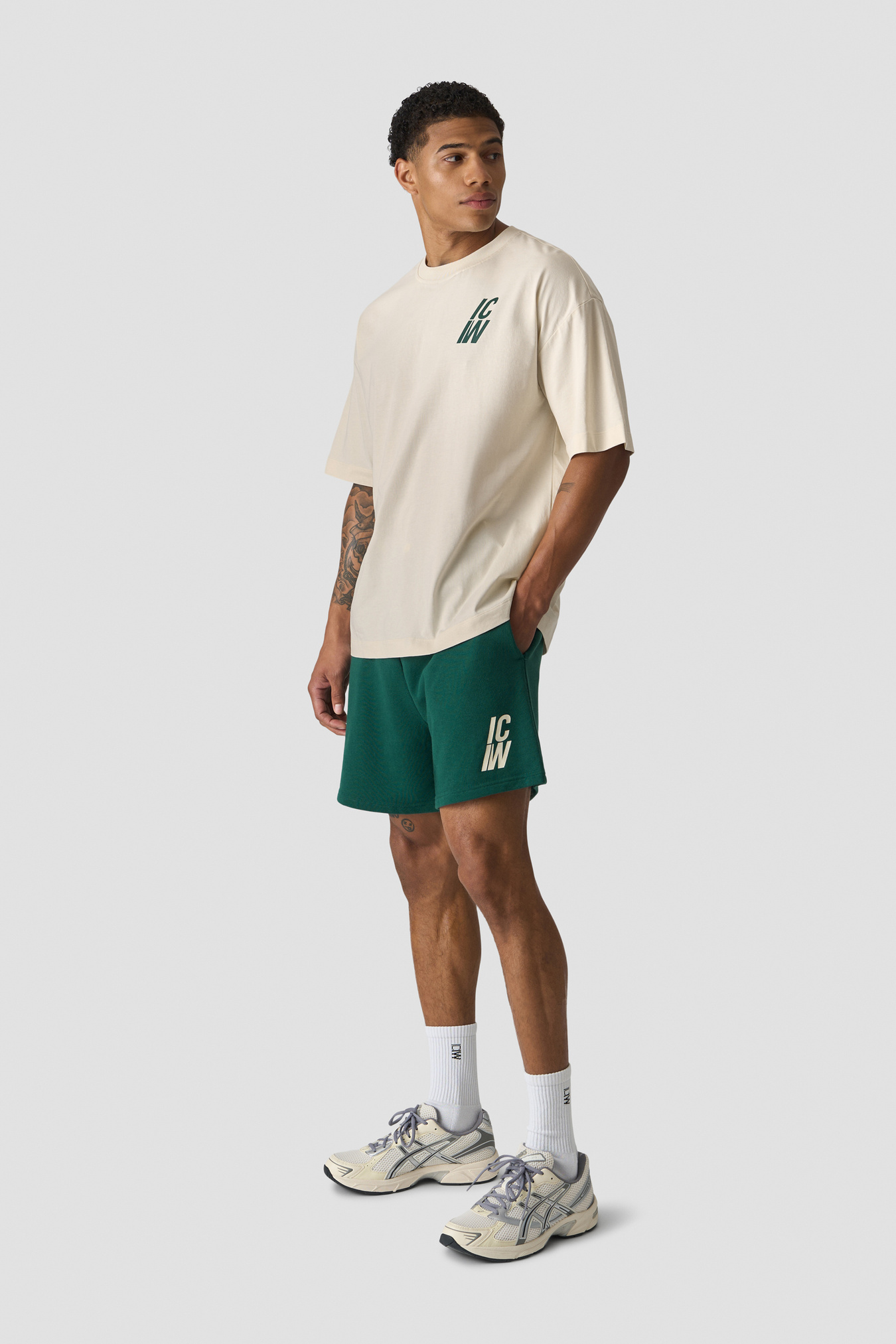 Everyday Terry Sweatshorts Northern Green - kuva 5