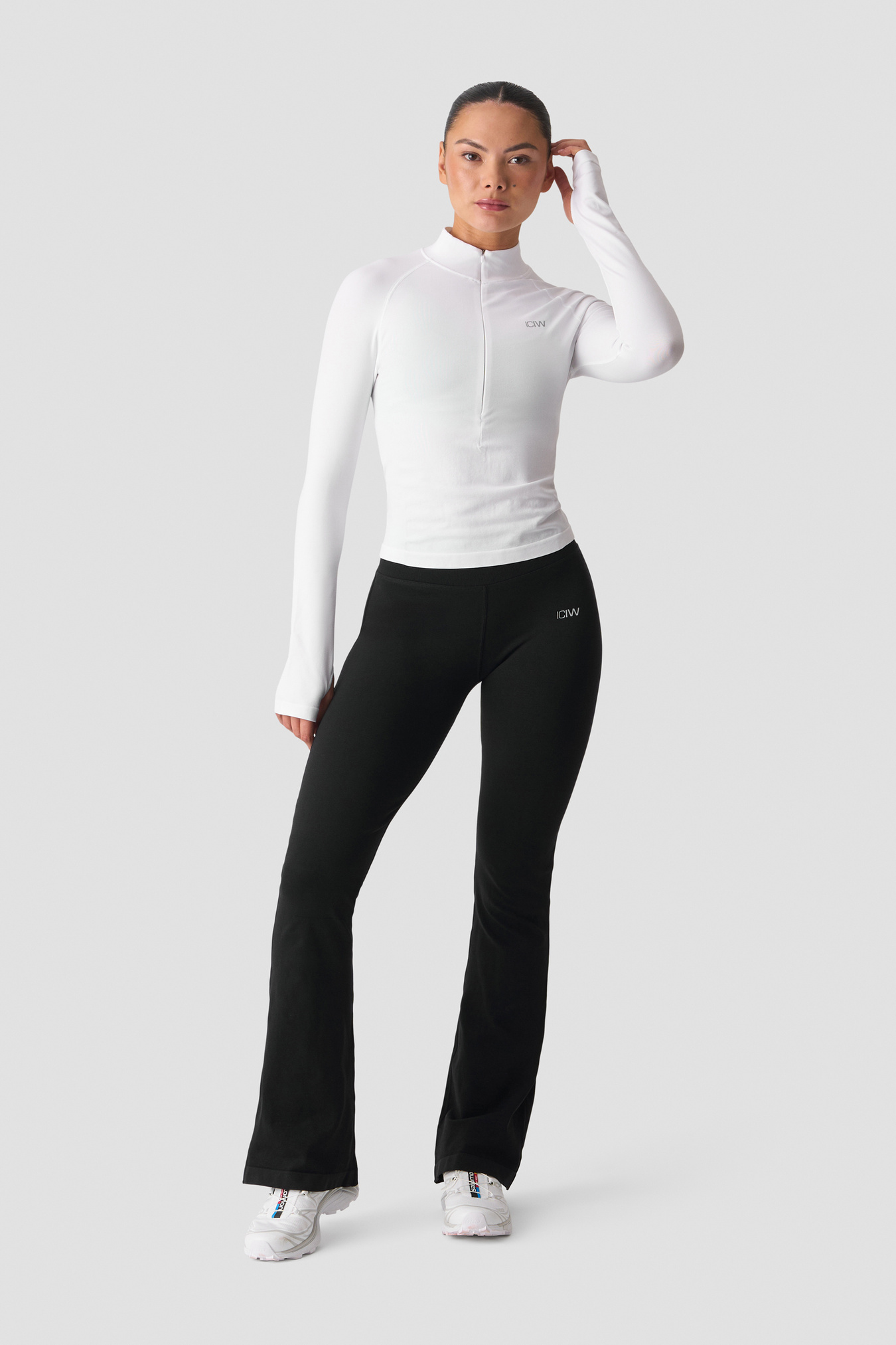 Smooth Seamless 1/2 Zip Long Sleeve White Snow - kuva 6