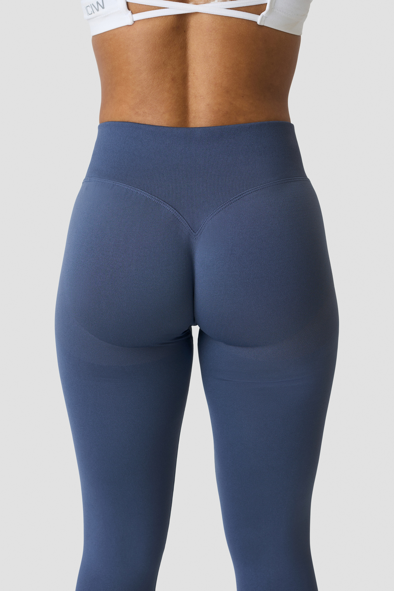 Smooth Seamless V-Shape Tights Dusty Twilight Blue - afbeelding 5