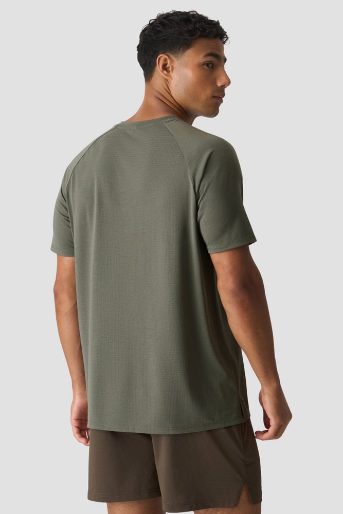 Stride Raglan Tee Dri-Release Warm Green