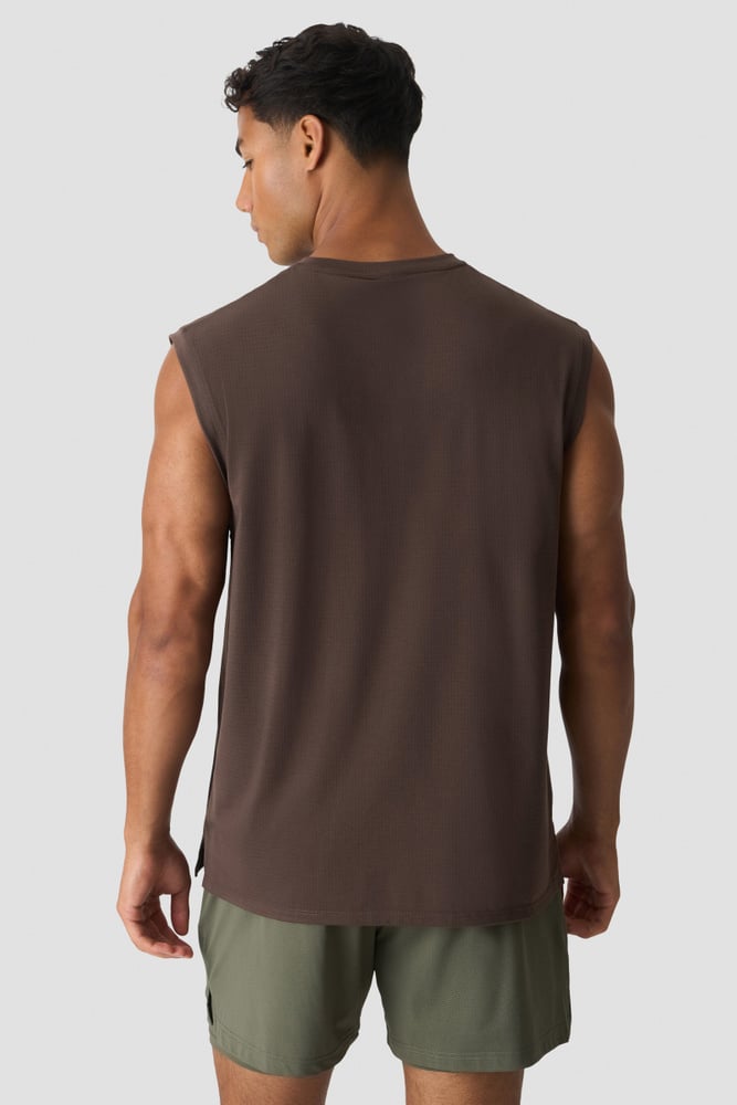 Stride Sleeveless Tee Dri-Release Emberwood
