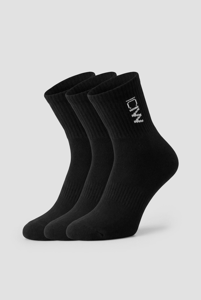 Training Mid Sock 3-Pack Black