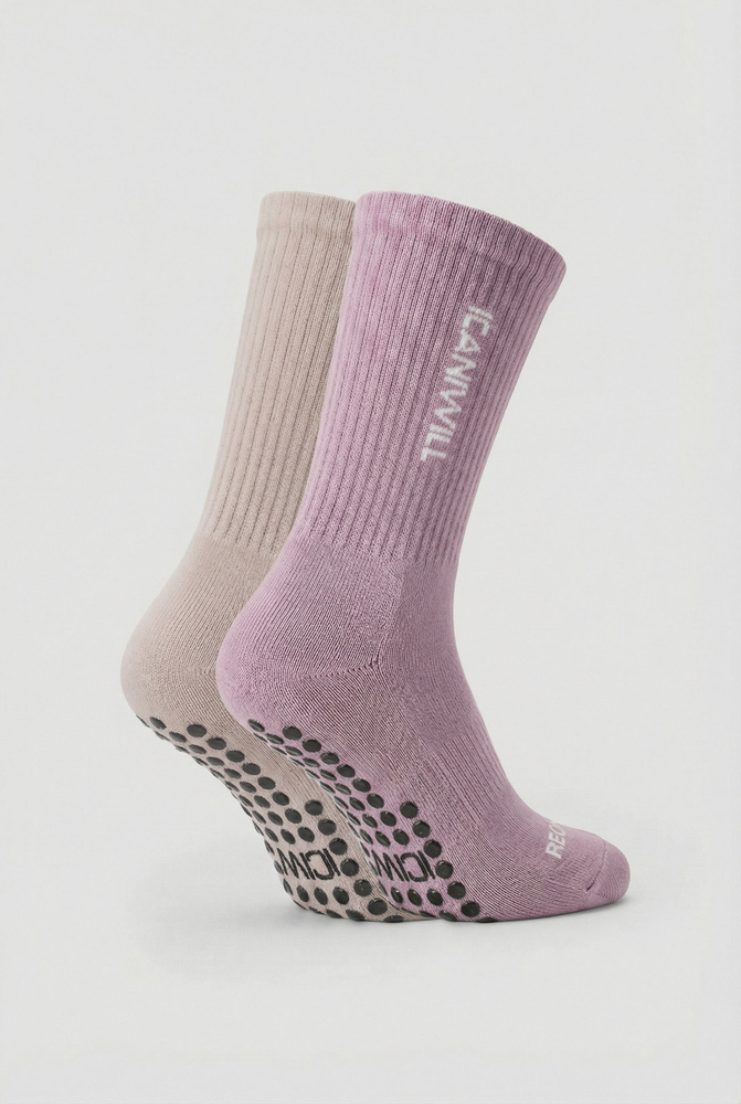 Nimble Quote Training Sock 2-Pack Grey/Pink