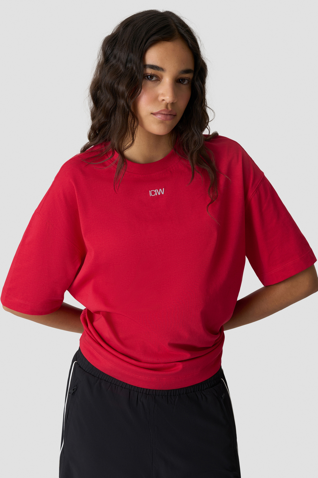 Everyday Oversized Tee Bright Red - image 2