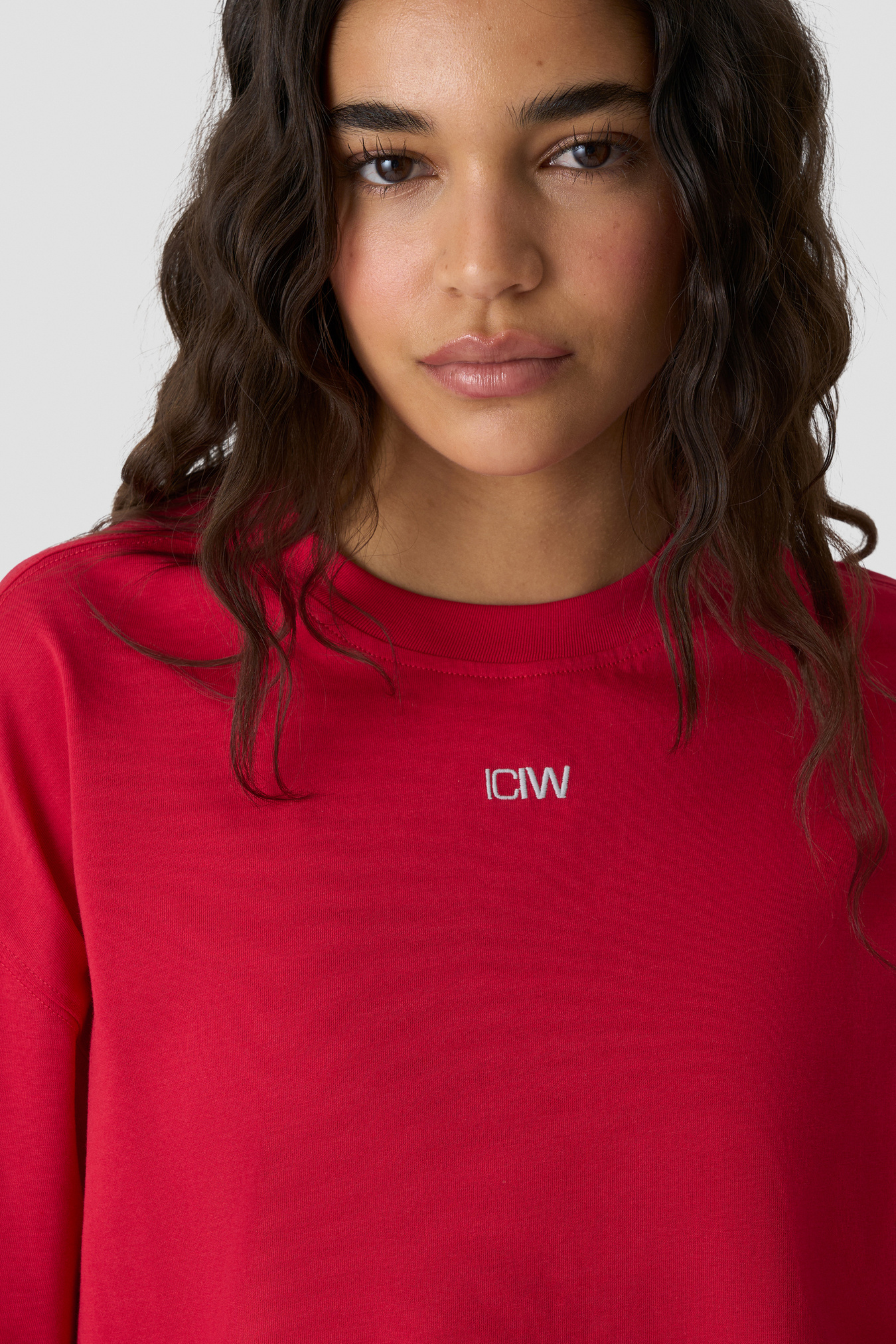 Everyday Oversized Tee Bright Red - image 5