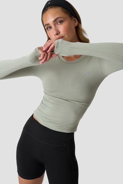 Luxe Long Sleeve Dusty Sage Green - Vert