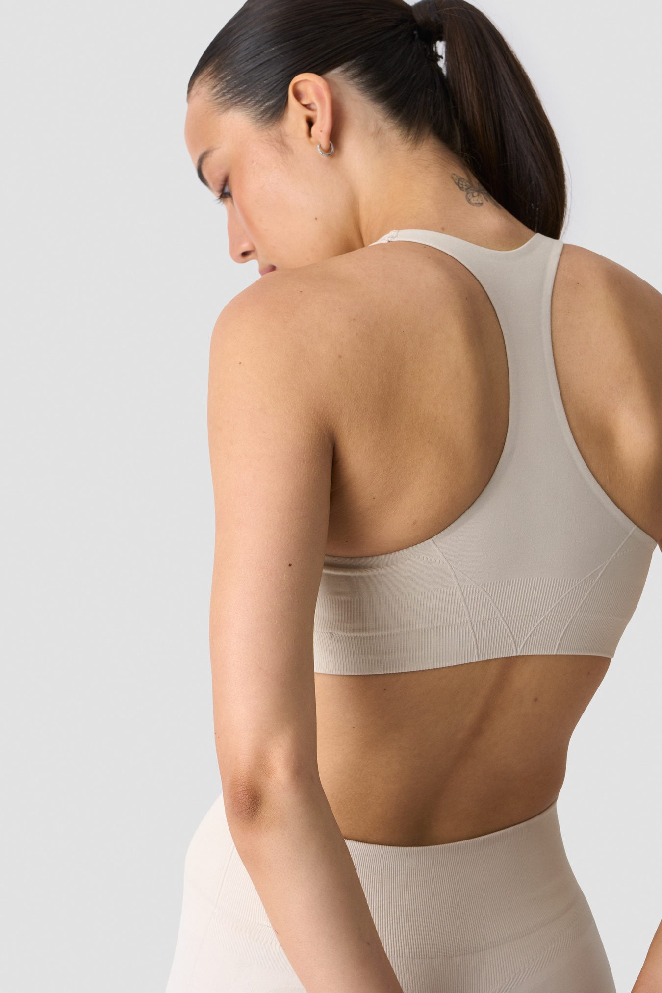 Shape Mid Support Sports Bra Light Beige - image 4