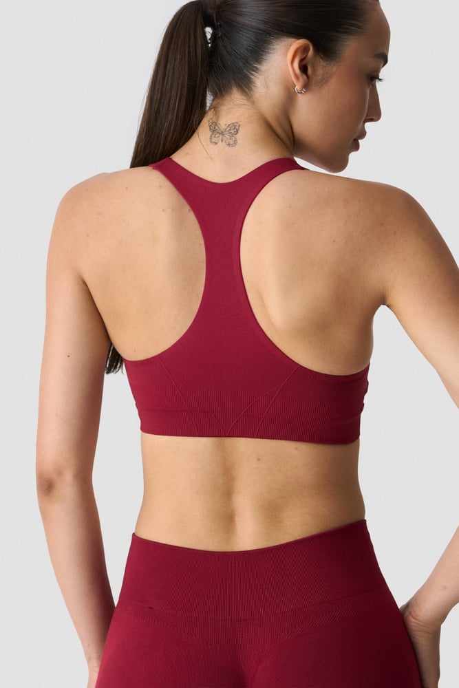 Shape Mid Support Sports Bra Dark Berry