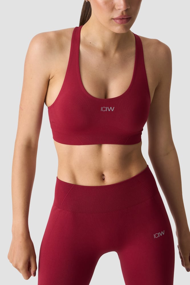 Shape Mid Support Sports Bra Dark Berry