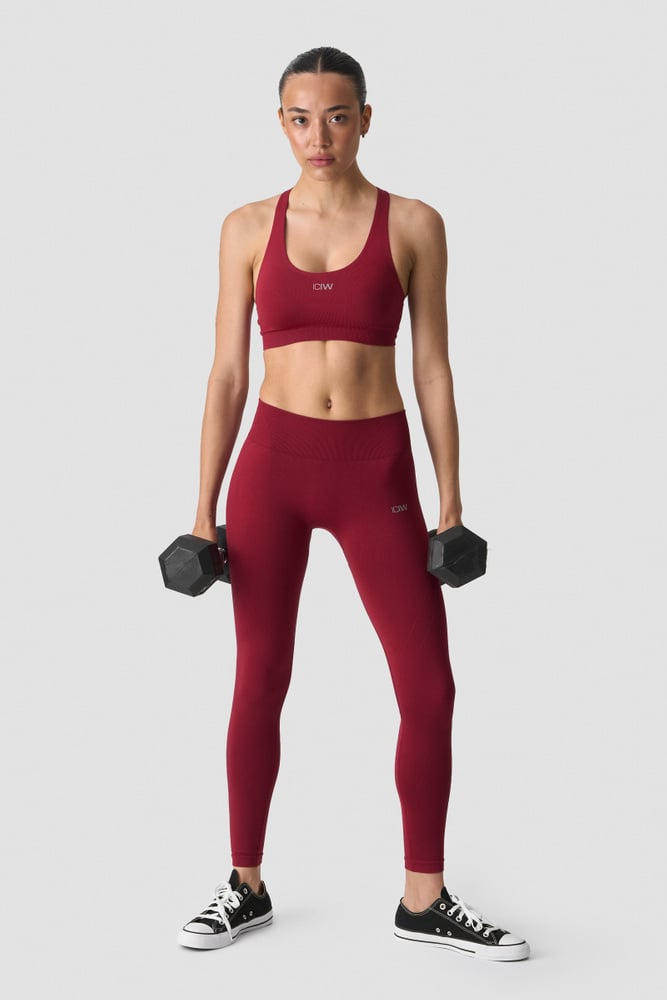 Shape Mid Support Sports Bra dark berry