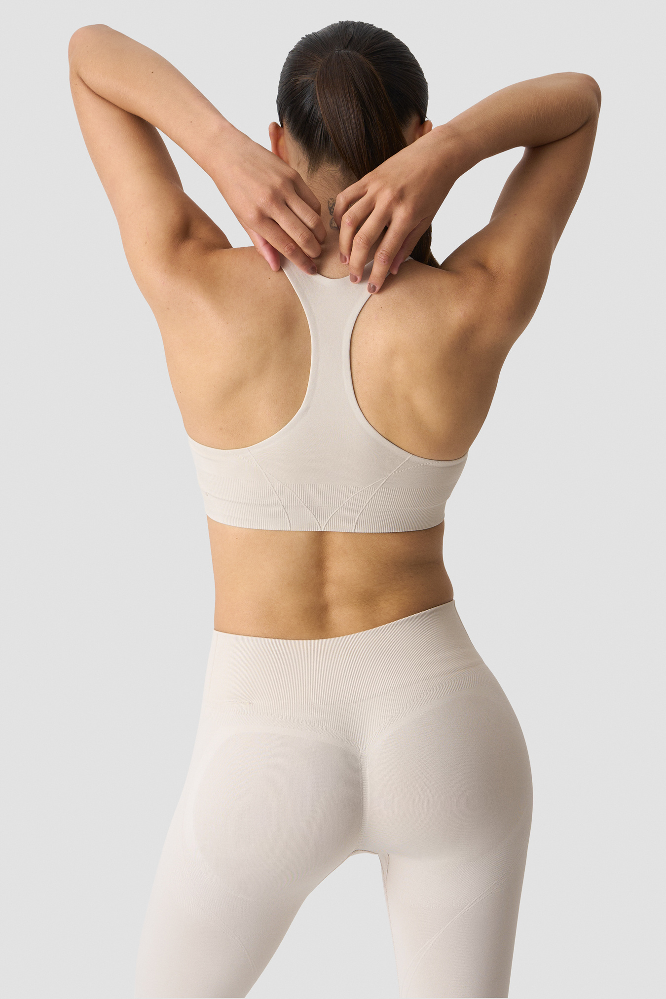 Shape Mid Support Sports Bra Light Beige - image 2