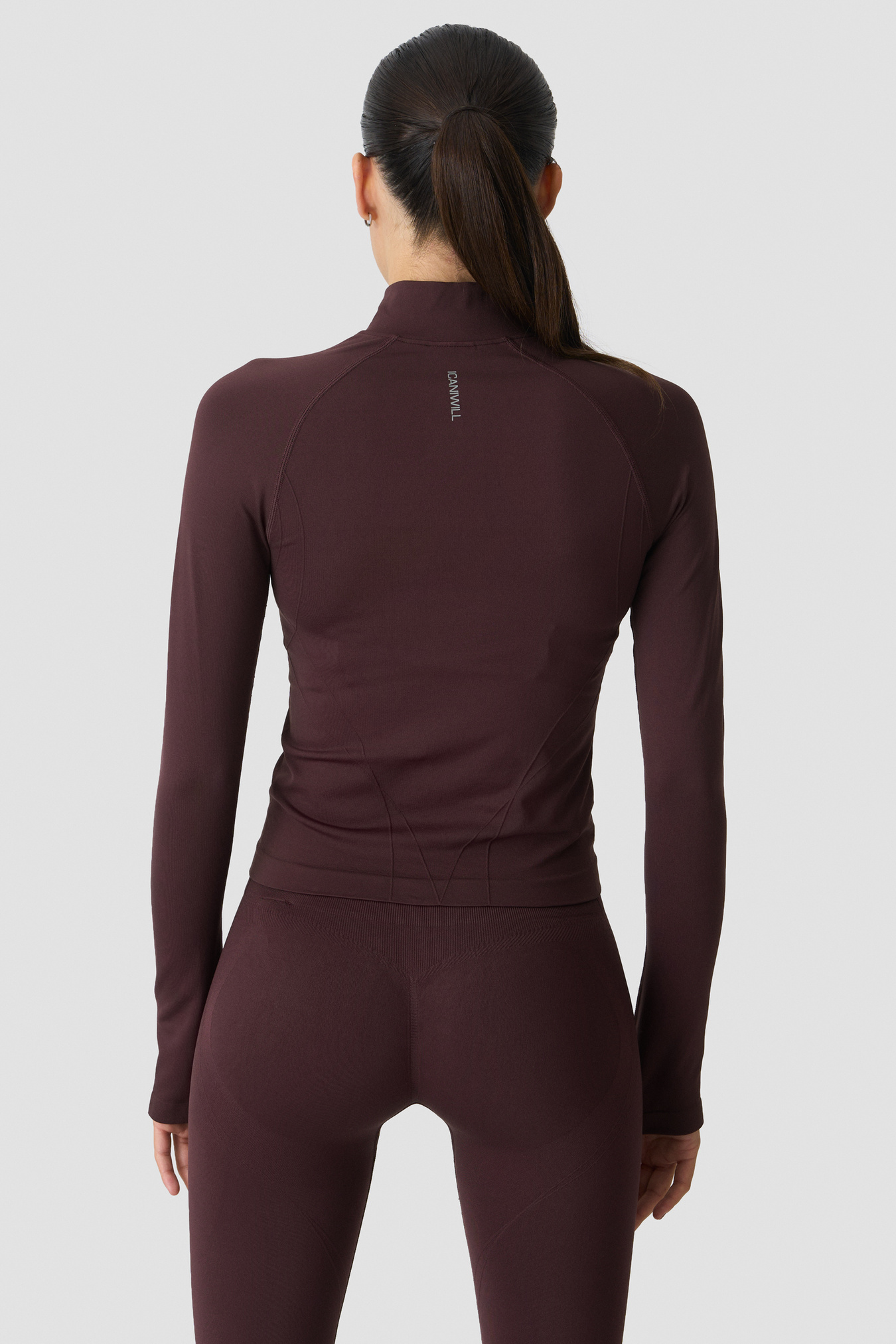 Shape 1/2 Zip Long Sleeve Espresso - image 3