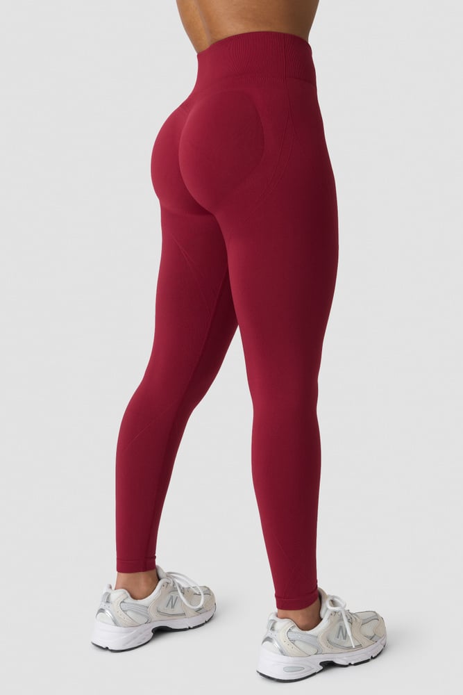 Shape Mid Waist Tights Dark Berry