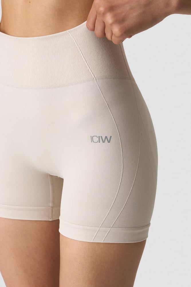 Shape High Waist Shorts light beige