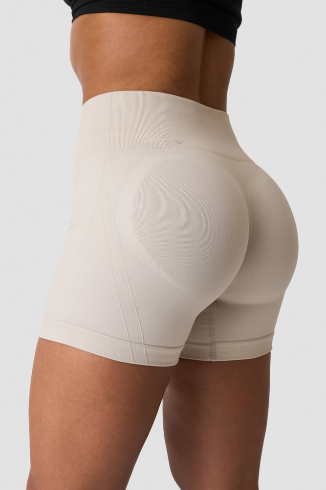Shape High Waist Shorts light beige