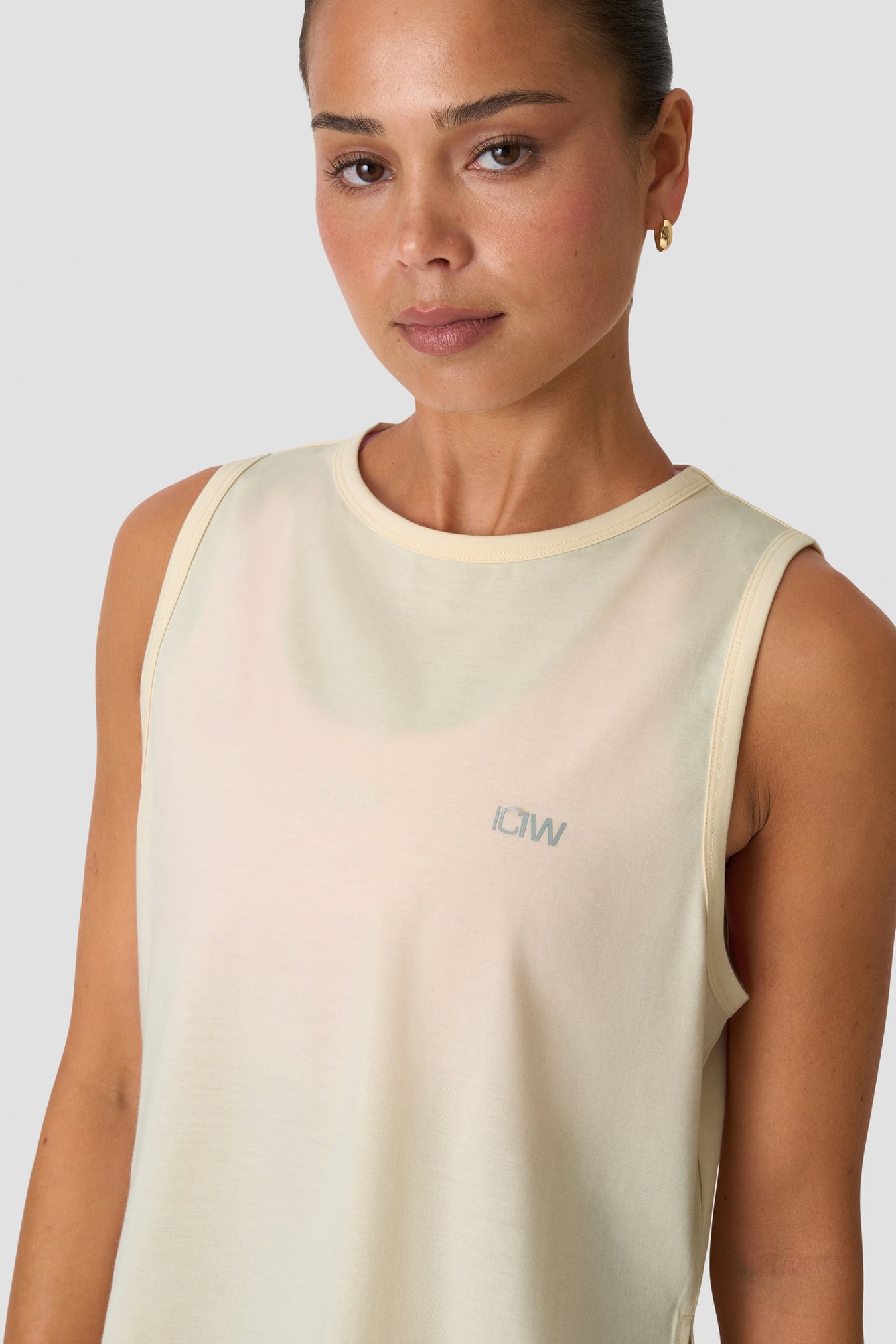 Mirage Cropped Singlet Pale lemon - kuva 4