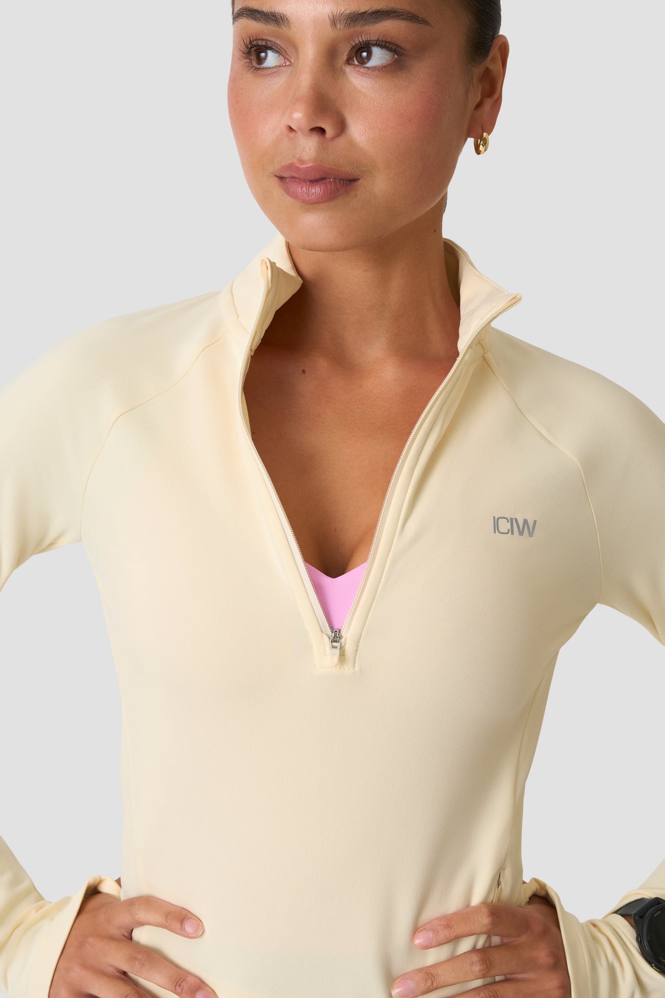 Mirage Midlayer 1/2 Zip Pale Lemon - kuva 4
