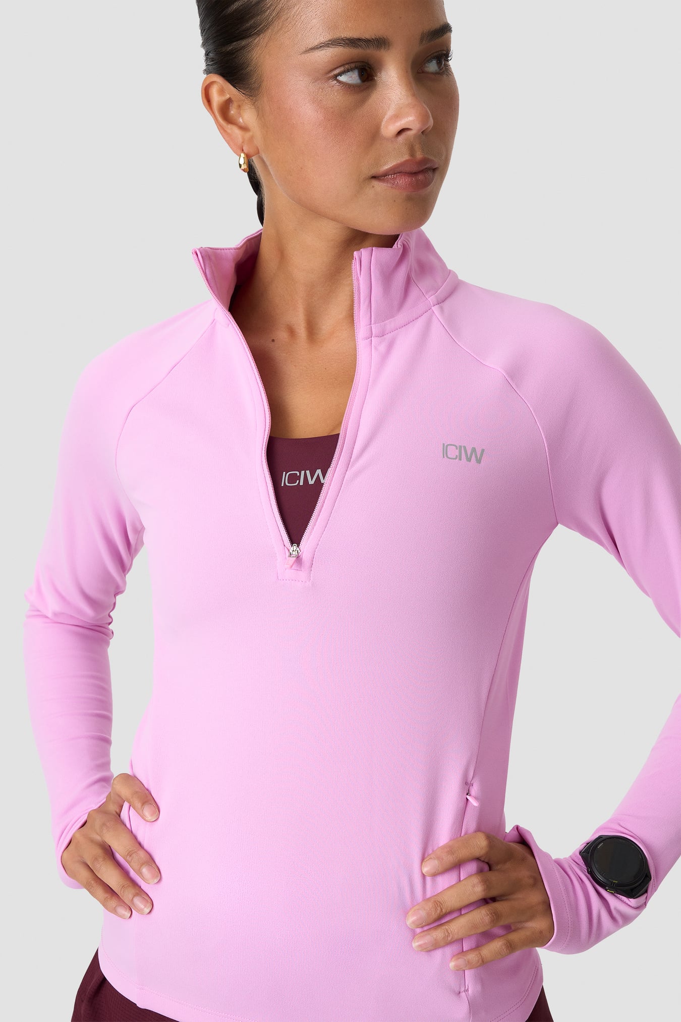 Mirage Midlayer 1/2 Zip Pink lotus - kuva 3