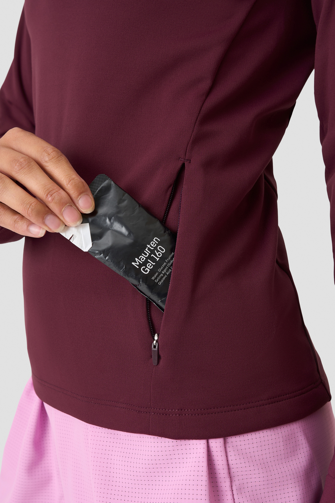 Mirage Midlayer 1/2 Zip Dark mahogany - kuva 5