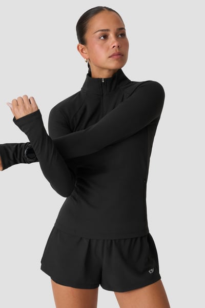 Mirage Midlayer 1/2 Zip Black - Musta