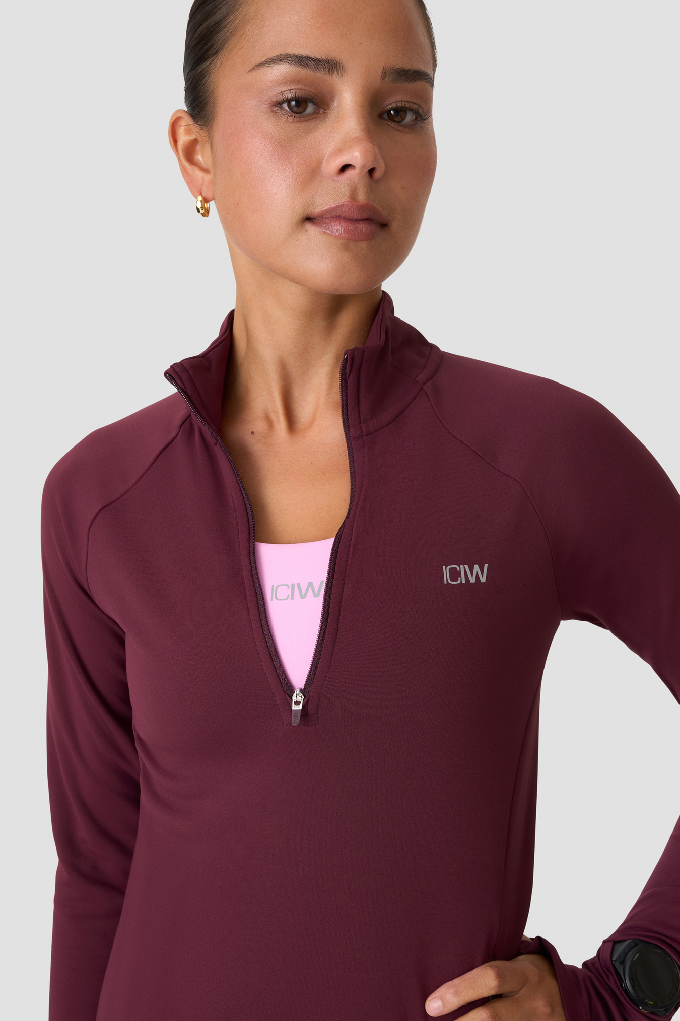 Mirage Midlayer 1/2 Zip Dark mahogany - kuva 4