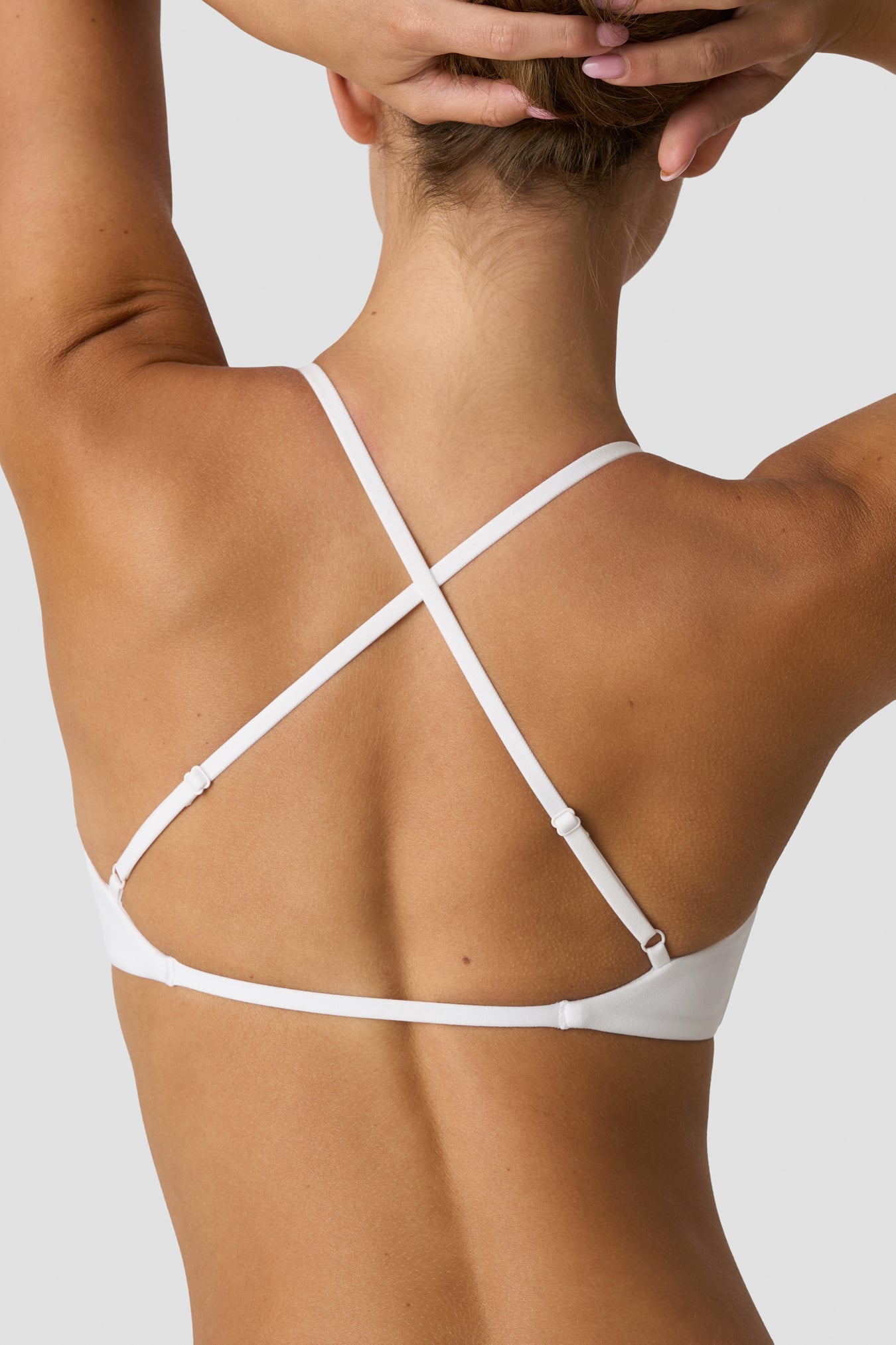 Luxe Strappy Sports Bra White Snow - billede 2