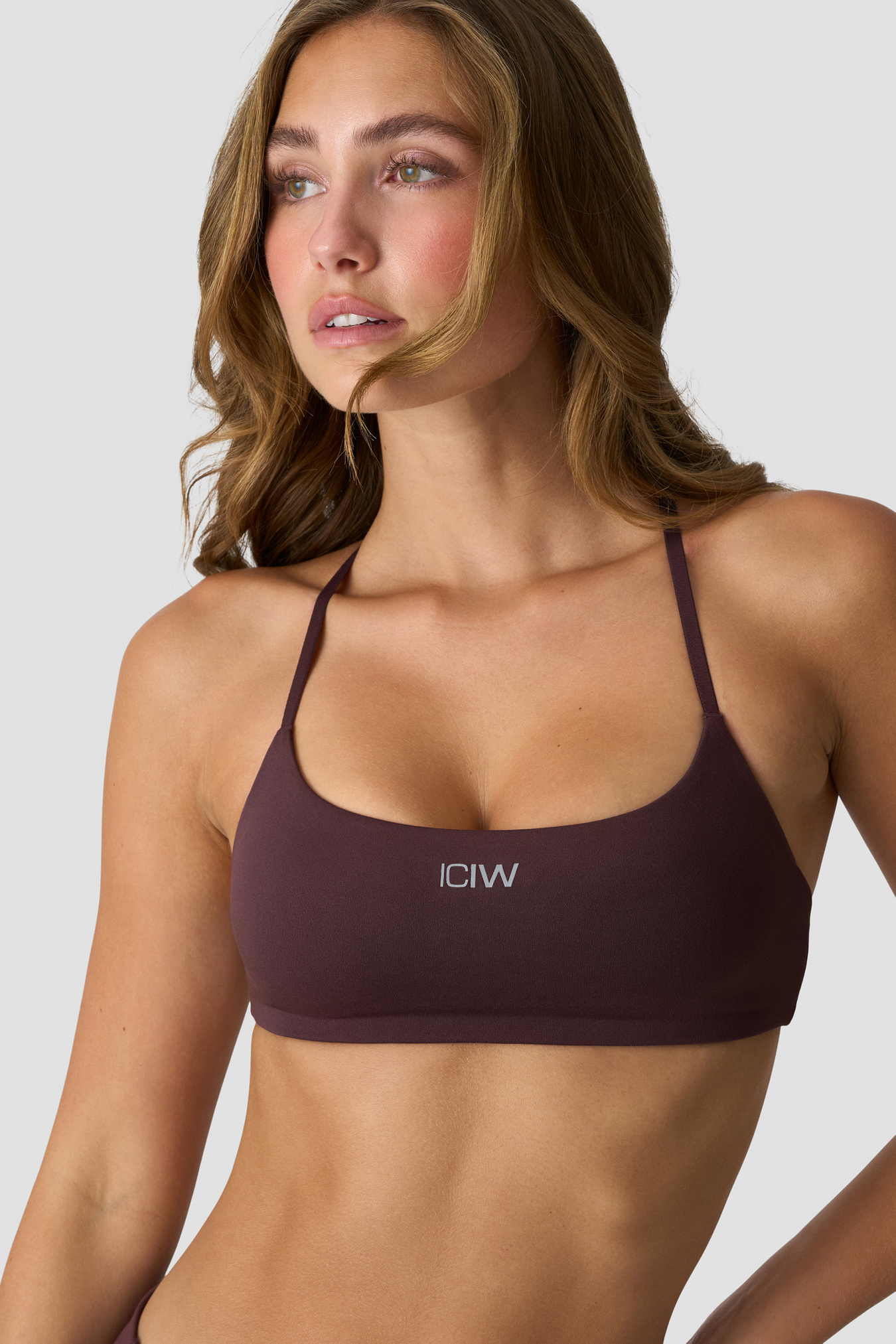 Luxe Strappy Sports Bra Espresso - image 3