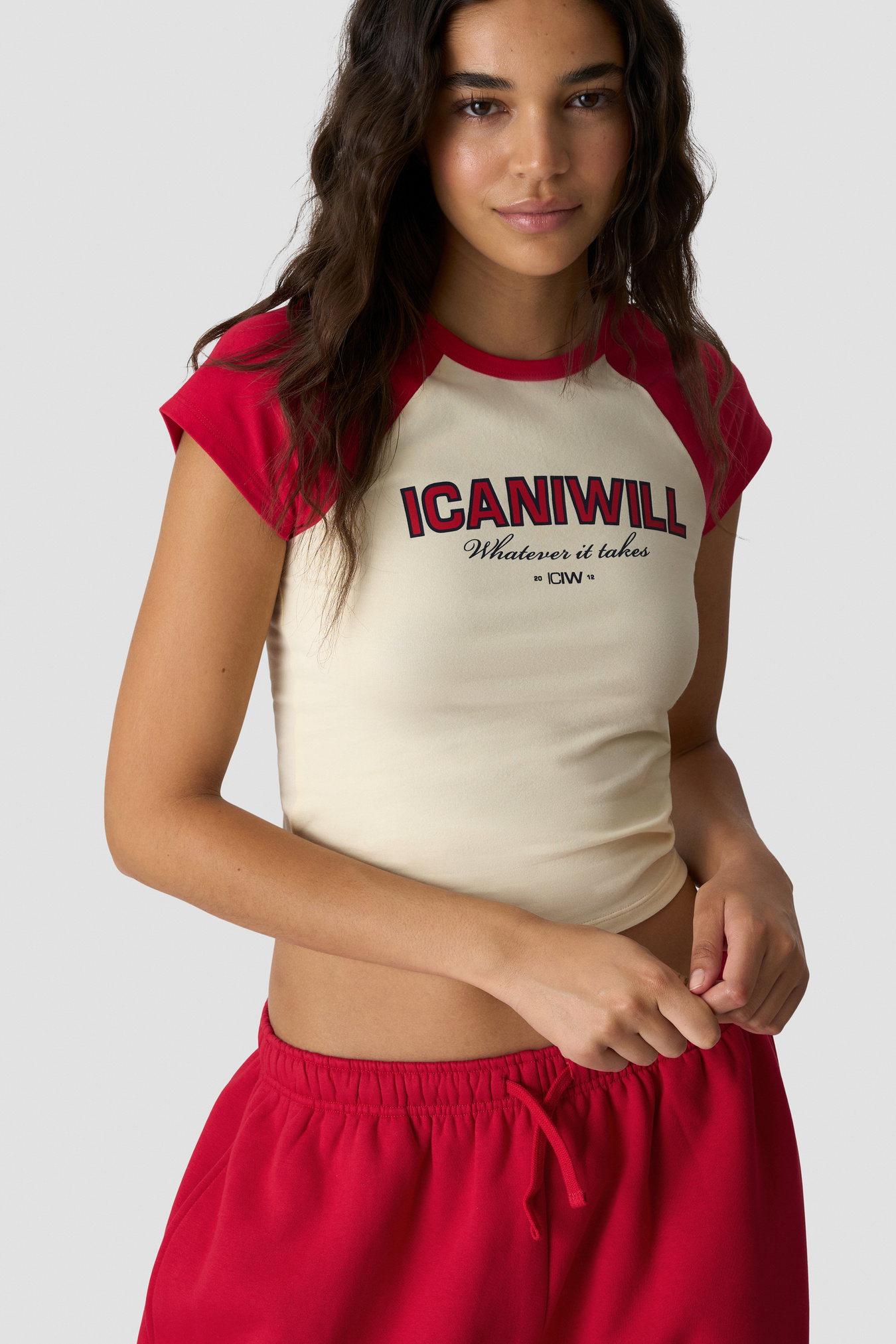 Everyday Raglan Tee Print Cream - afbeelding 3