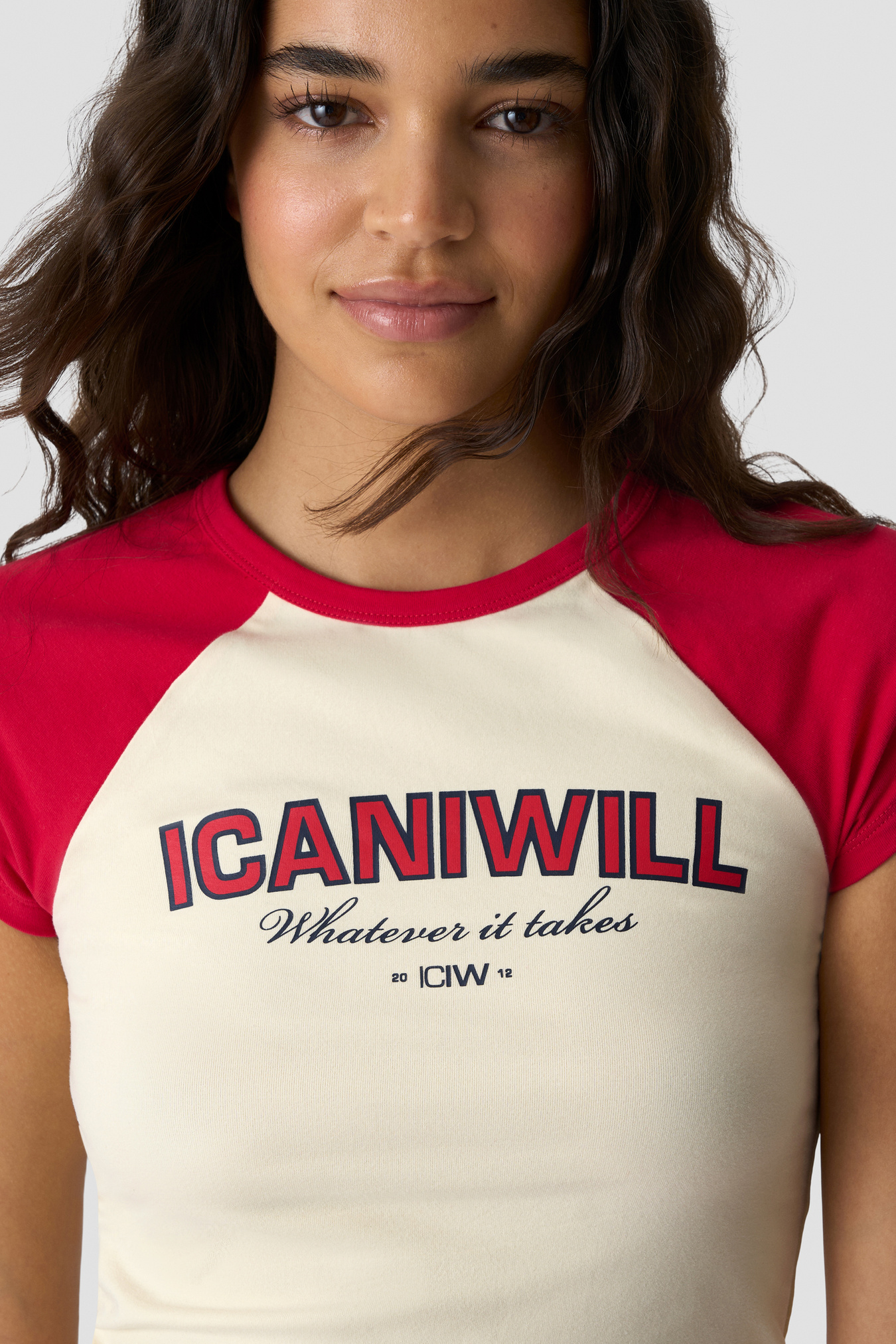 Everyday Raglan Tee Print Cream - afbeelding 4