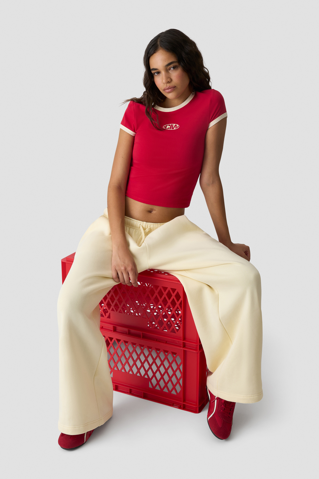 Everyday Baby Tee Print Bright Red - image 5