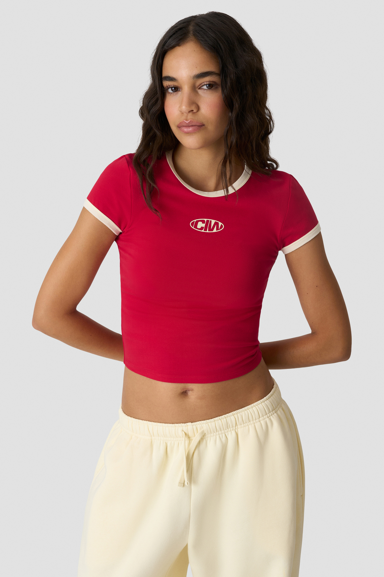 Everyday Baby Tee Print Bright Red - image 1
