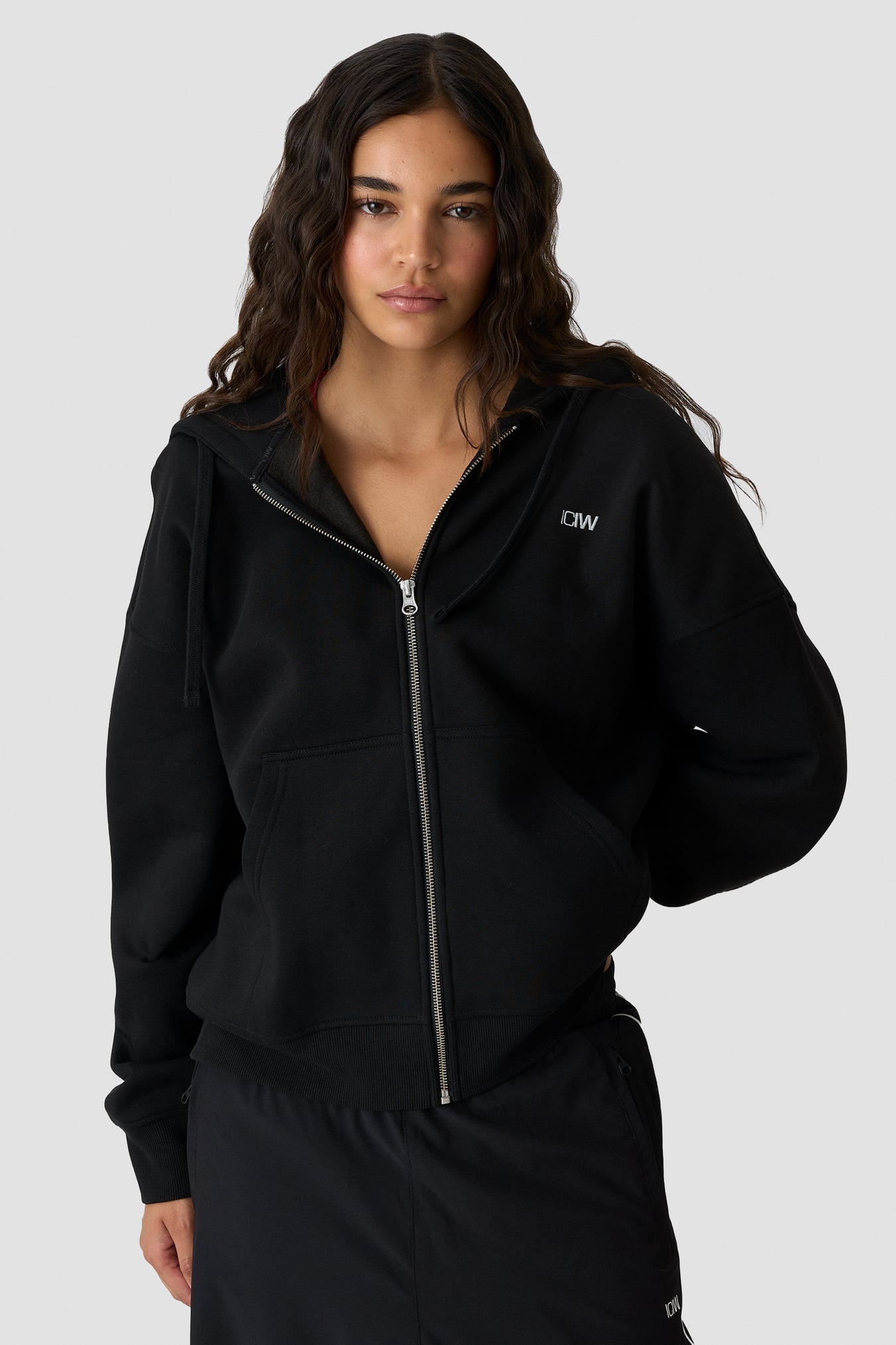 Everyday Relaxed Hoodie Zip Black - image 3