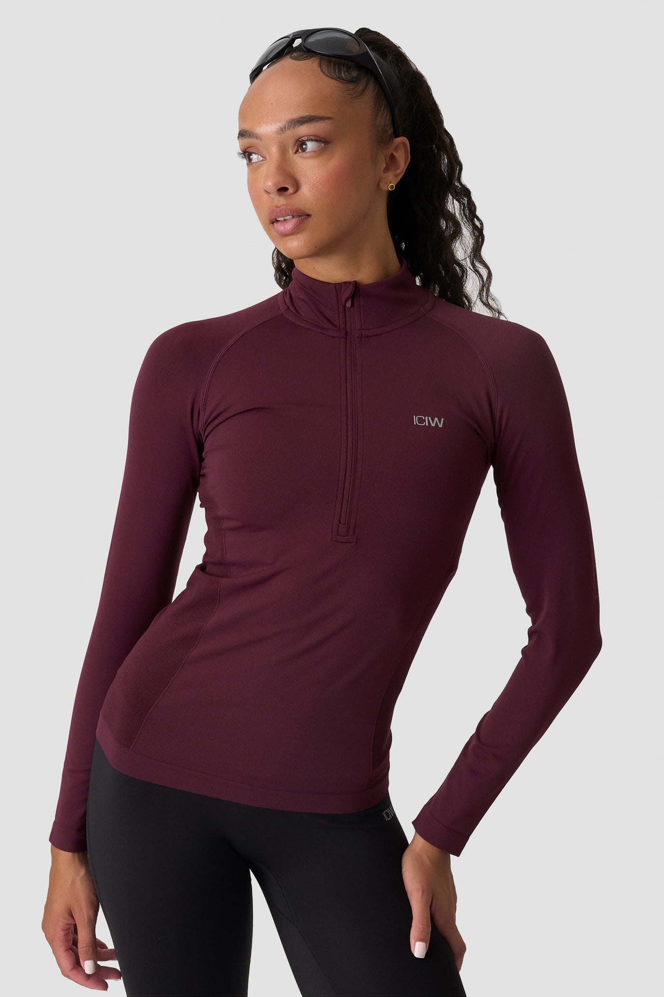 Define Seamless 1/2 Zip Maroon - Bild 1